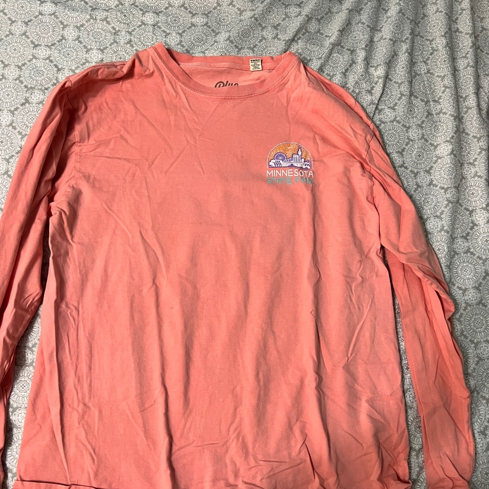 minnesota state fair t-shirt, salmon, size medium